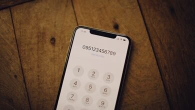 phone number details in focus